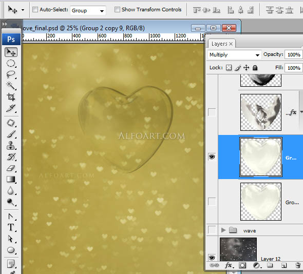 Happy Valentine's day card.. Photoshop tutorial